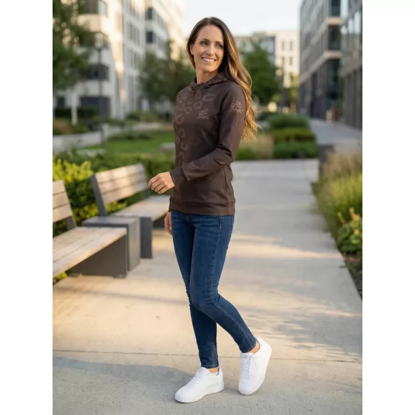  Funktionaler Sweatshirt -Prämie von Frauen ALTISPORT VOJ/ALW047MI01 DUNKELBRAUN 