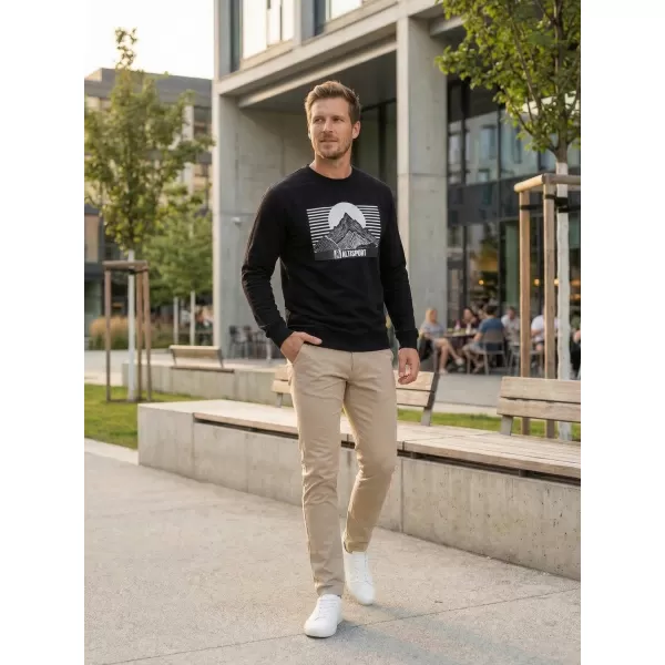  Herren -Sweatshirt ALTISPORT ALM188406 SCHWARZ 