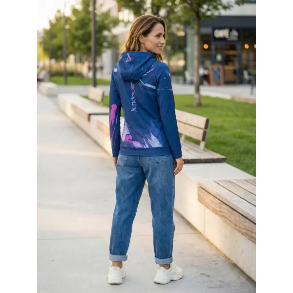  Funktionaler Sweatshirt -Prämie von Frauen ALTISPORT VOJ/ALW074MI01 BLAU-VIOLETT 