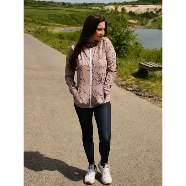  Funktionales Sweatshirt von Frauen auf Reißverschlussprämie ALTISPORT VOJ/ALW100MI02 BRAUN 