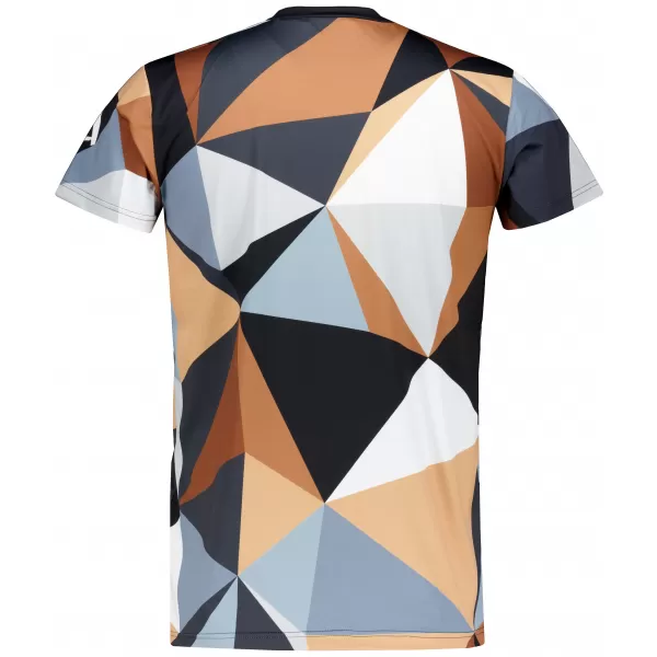  Männer funktionaler T -Shirt Premium Plus ALTISPORT VOJ/ALM007TR02 SCHWARZ -BROWN 