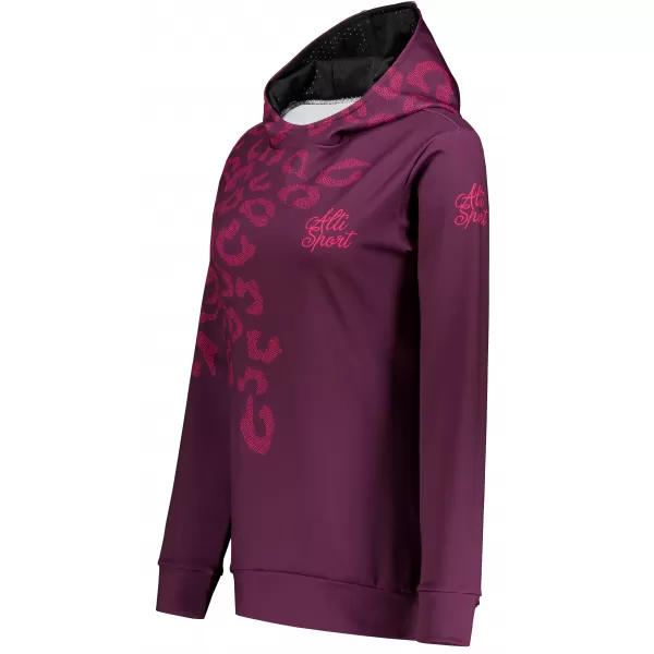  Funktionaler Sweatshirt -Prämie von Frauen ALTISPORT VOJ/ALW047MI01 WEINRÖTET 
