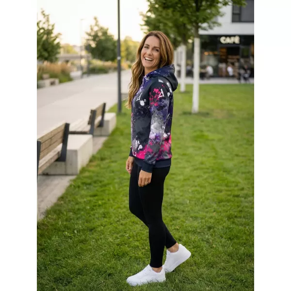  Funktionaler Sweatshirt -Prämie von Frauen ALTISPORT VOJ/ALW055MI01 SCHWARZ -PINK 
