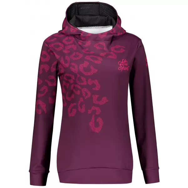  Funktionaler Sweatshirt -Prämie von Frauen ALTISPORT VOJ/ALW047MI01 WEINRÖTET 