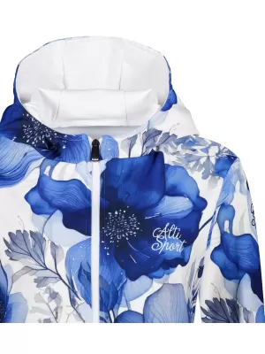 Funktionales Sweatshirt von Frauen auf Reißverschlussprämie ALTISPORT VOJ/ALW102MI02 MARINE/WEIß