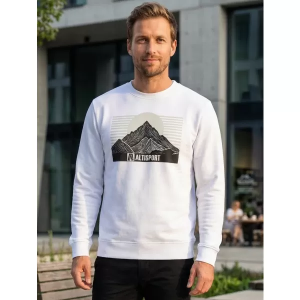  Herren -Sweatshirt ALTISPORT ALM188406 WEIß 