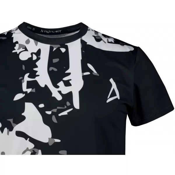  Männer funktionaler T -Shirt Premium Plus ALTISPORT VOJ/ALM057TR02 SCHWARZ 