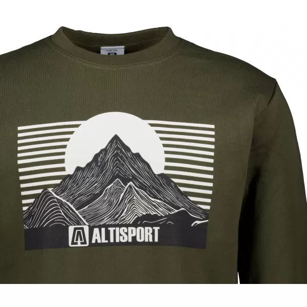  Herren -Sweatshirt ALTISPORT ALM188406 MILITÄR 