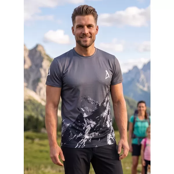  Männer funktionaler T -Shirt Premium Plus ALTISPORT VOJ/ALM059TR02 GRAU 