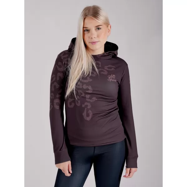 Funktionaler Sweatshirt -Prämie von Frauen ALTISPORT VOJ/ALW047MI01 DUNKELBRAUN 