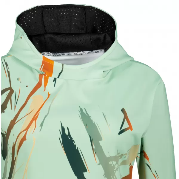  Funktionaler Sweatshirt -Prämie von Frauen ALTISPORT VOJ/ALW074MI01 GRÜN-ORANGE 