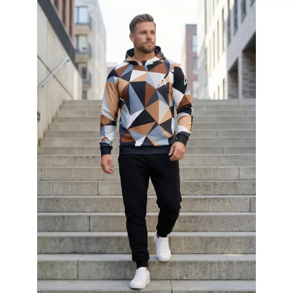  Funktionaler Sweatshirt -Premium von Männern ALTISPORT VOJ/ALM007MI01 SCHWARZ -BROWN 
