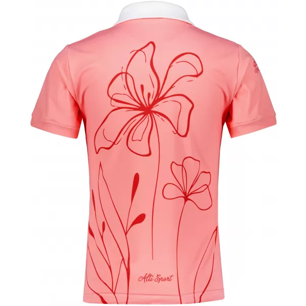  Frauenfunktional T -Shirt mit Premiumkragen ALTISPORT VOJ/ALW075TR05 PFIRSICH 