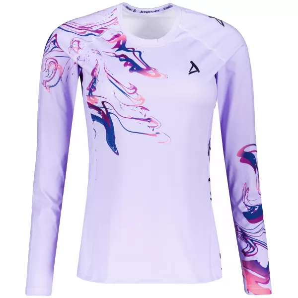  Frauen funktionales t -Shirt mit langen Ärmeln Premium ALTISPORT VOJ/ALW064TR03 LILA 