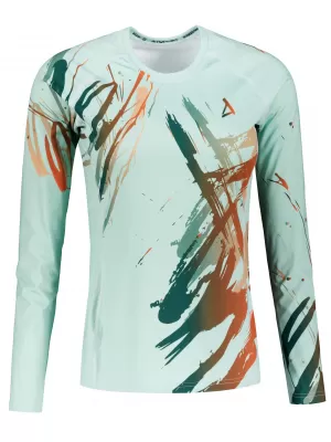 Frauen funktionales t -Shirt mit langen Ärmeln Premium ALTISPORT VOJ/ALW074TR03 GRÜN/ORANGE
