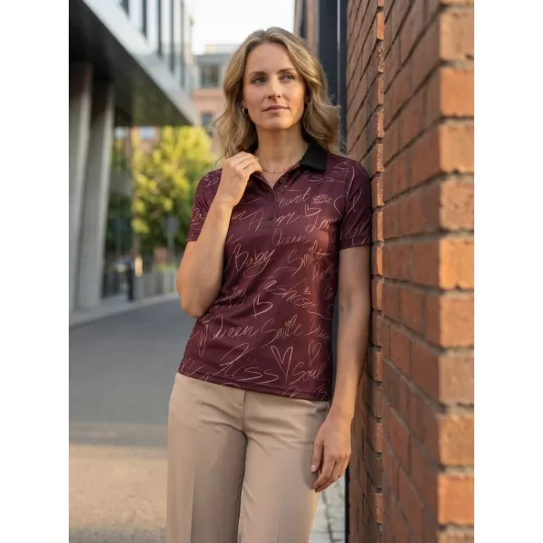  Frauenfunktional T -Shirt mit Premiumkragen ALTISPORT VOJ/ALW084TR05 BRAUN 