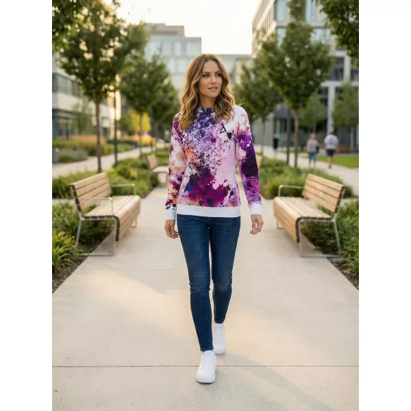  Funktionaler Sweatshirt -Prämie von Frauen ALTISPORT VOJ/ALW055MI01 LILA ORANGE 