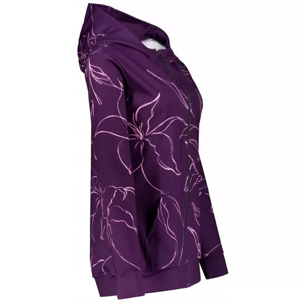  Funktionales Sweatshirt von Frauen auf Reißverschlussprämie ALTISPORT VOJ/ALW100MI02 FUCHSIE 