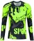 Frauen funktionales t -Shirt mit langen Ärmeln Premium ALTISPORT VOJ/ALW076TR03 SCHWARZ/FLUO GELB