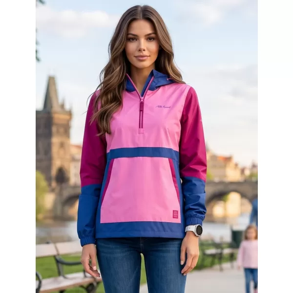  Damenjacke ALTISPORT ELENE PINK/BURGUNDER 