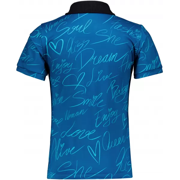  Frauenfunktional T -Shirt mit Premiumkragen ALTISPORT VOJ/ALW084TR05 BLAU 