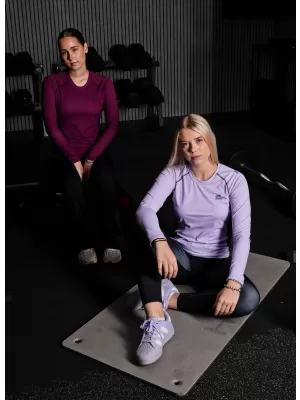 Frauen funktionales t -Shirt mit langen Ärmeln Premium ALTISPORT VOJ/ALW078TR03 WEINRÖTET