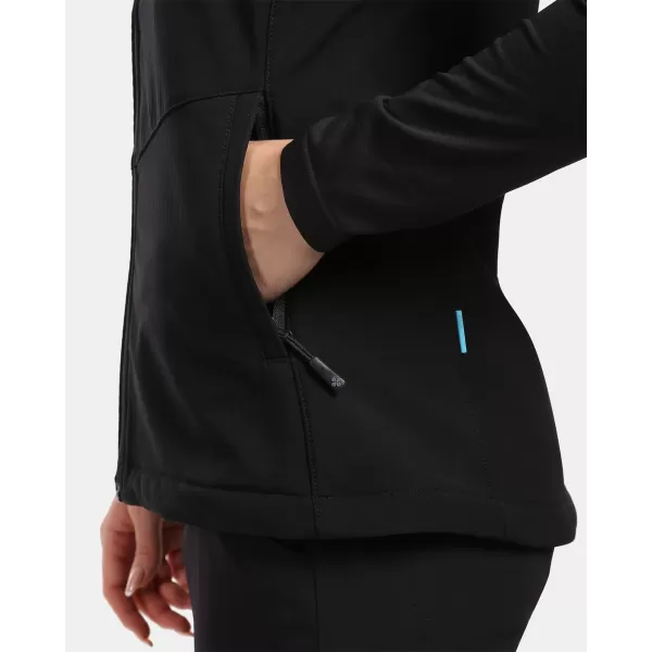  Frauen -Softschellweste KILPI NOIL-W YL0114KI SCHWARZ 