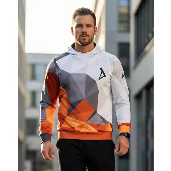  Funktionaler Sweatshirt -Premium von Männern ALTISPORT VOJ/ALM007MI01 ORANGE/GRAU 