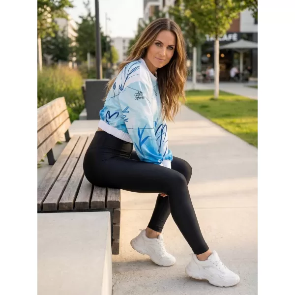  Funktionelle Sweatshirt -Premium von Frauen von Frauen ALTISPORT VOJ/ALW083MI08 WEIß -BLAU 