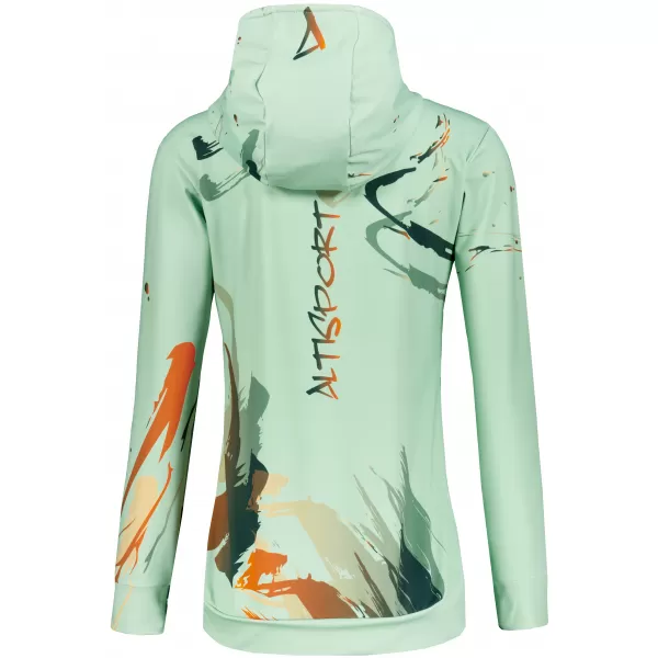  Funktionaler Sweatshirt -Prämie von Frauen ALTISPORT VOJ/ALW074MI01 GRÜN-ORANGE 