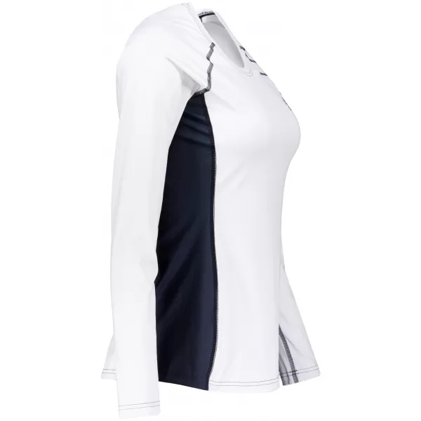  Frauen funktionales t -Shirt mit langen Ärmeln Premium ALTISPORT VOJ/ALW078TR03 WEIß 