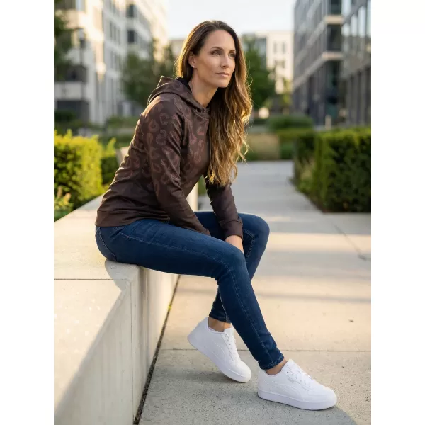  Funktionaler Sweatshirt -Prämie von Frauen ALTISPORT VOJ/ALW047MI01 DUNKELBRAUN 