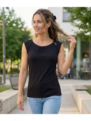 Tanktop ALTISPORT ELKI SCHWARZ