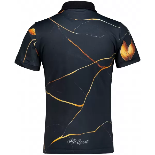  Frauenfunktional T -Shirt mit Premiumkragen ALTISPORT VOJ/ALW097TR05 GOLDBLÄTTER 