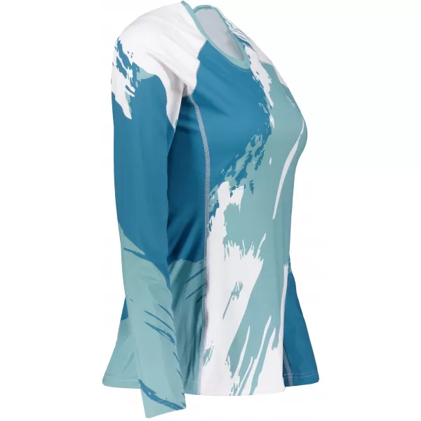  Frauen funktionales t -Shirt mit langen Ärmeln Premium ALTISPORT VOJ/ALW081TR03 BLAU 