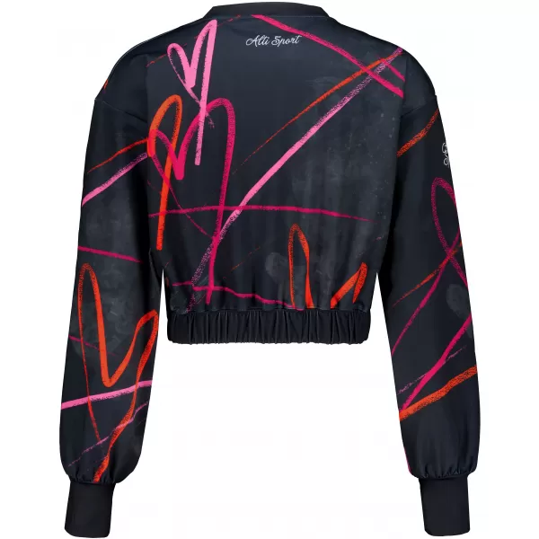  Funktionelle Sweatshirt -Premium von Frauen von Frauen ALTISPORT VOJ/ALW082MI08 SCHWARZ 