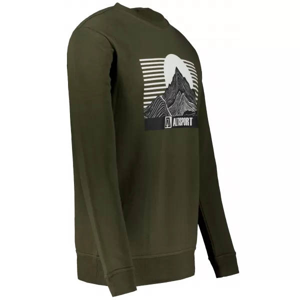 Herren -Sweatshirt ALTISPORT ALM188406 MILITÄR 