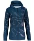Funktionales Sweatshirt von Frauen auf Reißverschlussprämie ALTISPORT VOJ/ALW100MI02 DUNKELBLAU/ROSA