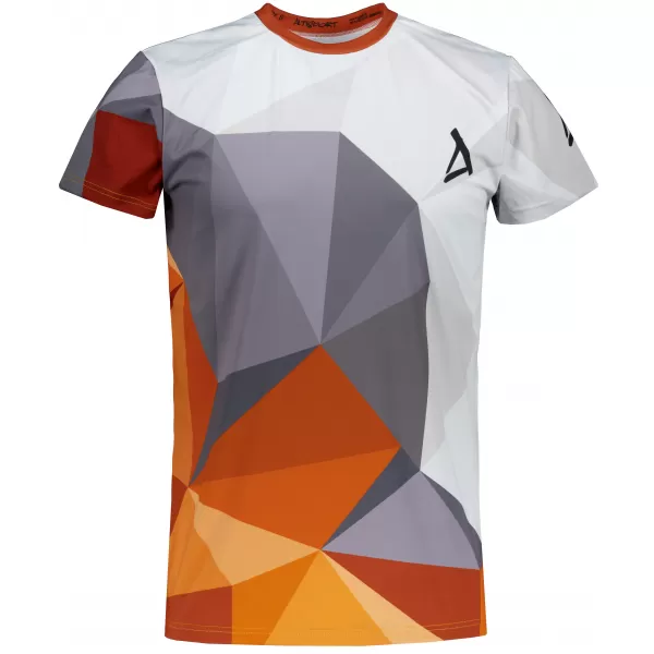  Männer funktionaler T -Shirt Premium Plus ALTISPORT VOJ/ALM007TR02 ORANGE/GRAU 