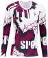Frauen funktionales t -Shirt mit langen Ärmeln Premium ALTISPORT VOJ/ALW076TR03 WEIß/WEIN