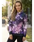 Funktionaler Sweatshirt -Prämie von Frauen ALTISPORT VOJ/ALW055MI01 SCHWARZ -VIOLETT