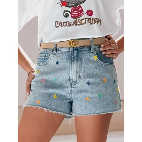  Damenshorts DSTREET STARSHINE SY0463 BLAU 