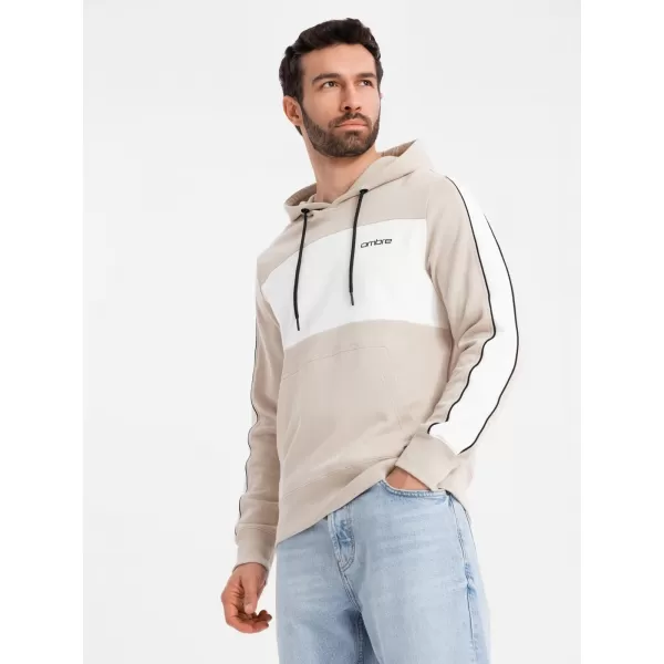  Herren -Sweatshirt OMBRE OM-SSNZ-0225 BEIGE 