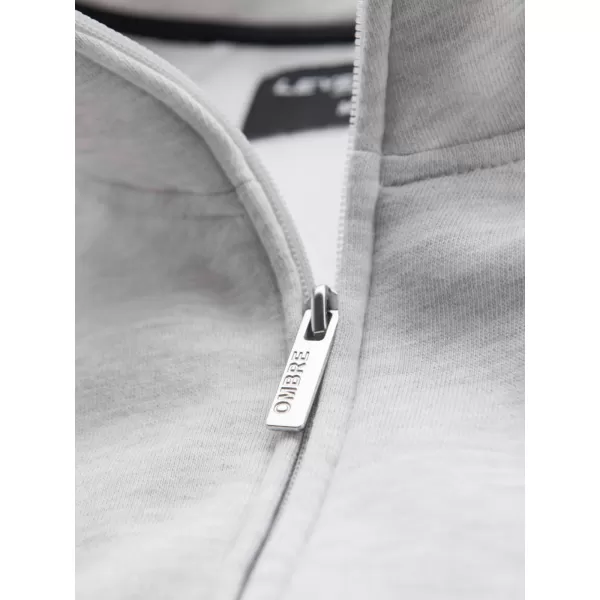  Herren -Sweatshirt OMBRE OM-SSZP-0219 GRAUE MELANGE 