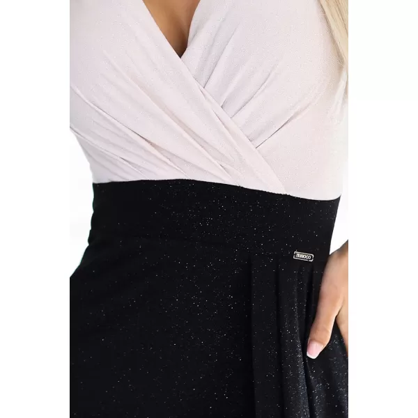  Kleid NUMOCO 451-3 SCHWARZ/BEIGE 
