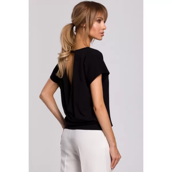  Damen-T-Shirt MOE M498 SCHWARZ 