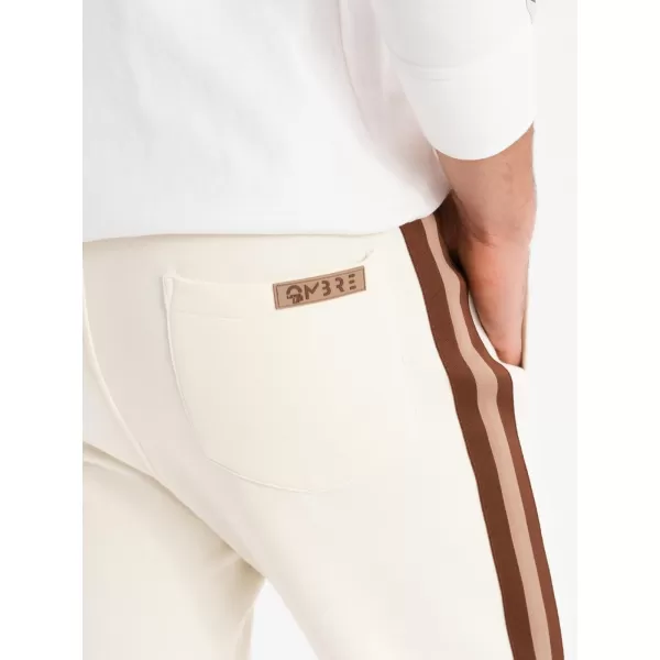  Herren -Traursanzüge OMBRE OM-PASK-0258 CREME 