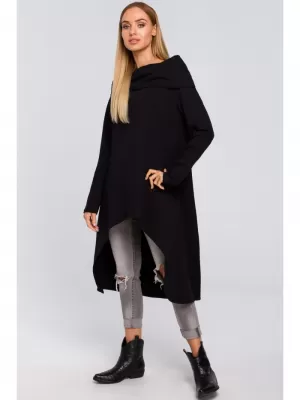 Damen-Sweatshirt MOE M477 SCHWARZ