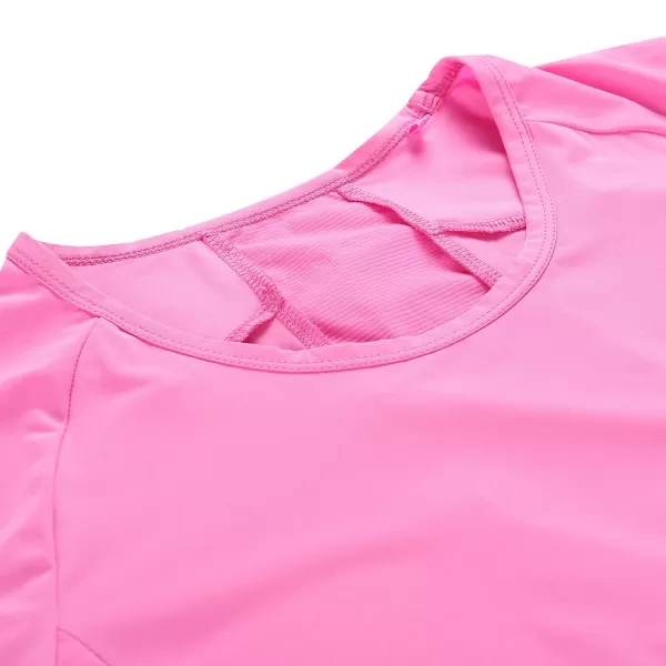  Weibliches funktionelles Hemd ALPINE PRO BONDA 2 ROSA 