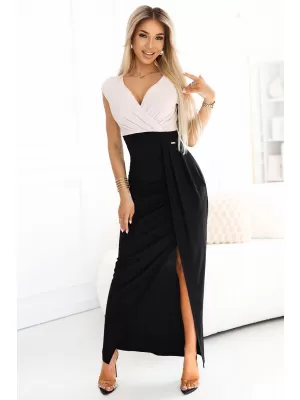 Kleid NUMOCO 451-3 SCHWARZ/BEIGE